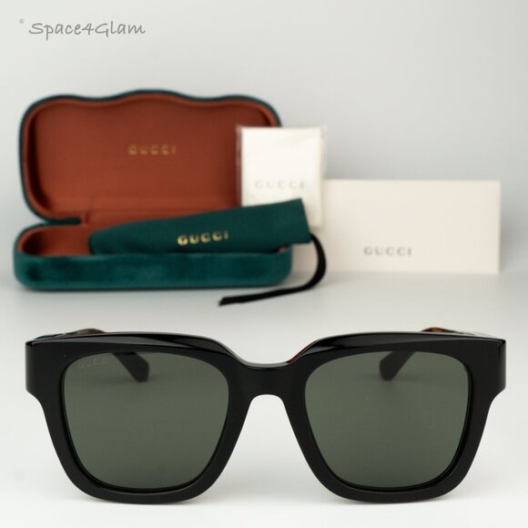 BRAND NEW Gucci GG1670SK 001 Havana Grey Unisex Square Sunglasses GG 1670SK - Picture 1 of 9